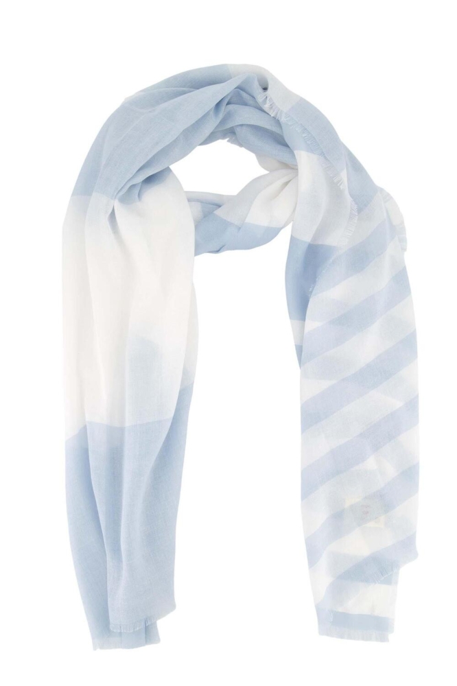 SJAAL MET STREEP 0307 036 7069 WIT/DONKERBLAUW
